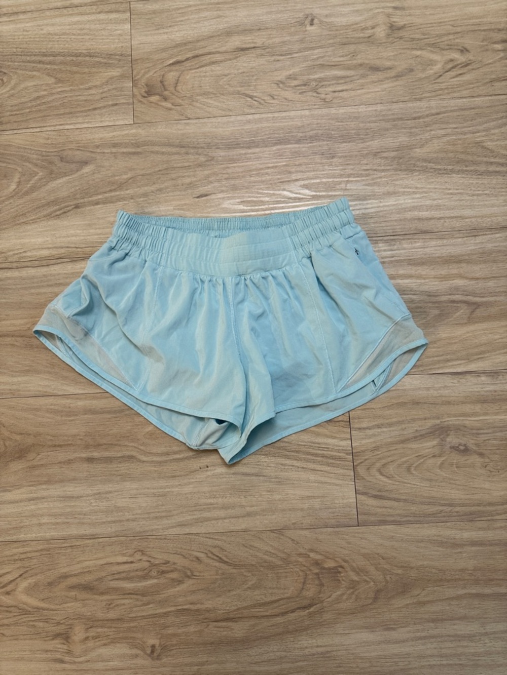 lululemon athletica Light Blue Women's Athletic Shorts (size 6, never worn)